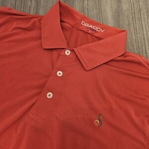 B Draddy Sport Polo Shirt Mens Large Fuschia Streamsong Golf Resort